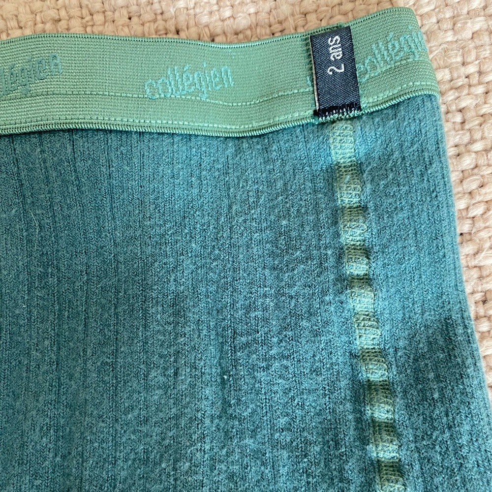 Collegien Girls Louise Footed Tights in a soft Teal color